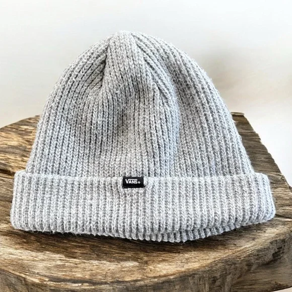 Vans Light Gray Ribbed Beanie - Picture 2 of 3